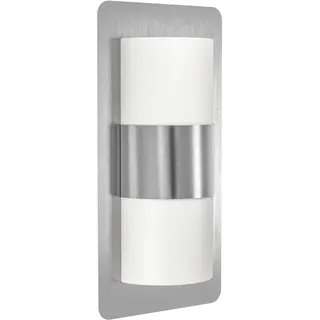 EGLO Außenleuchte Edelstahl 35,0 cm 2 flammig IP44 weiß