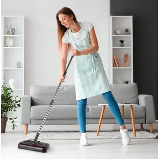 Clean Maxx Akku-Besen Grau