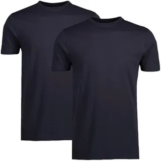 LERROS T-Shirt Packung, 2 Stk. in klassischer Optik, navy