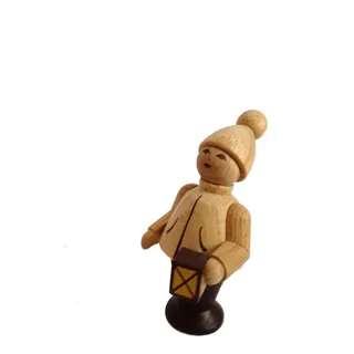 Miniaturfigur Laternenkind natur Höhe=6cm NEU Seiffen Erzgebirge Dekoration Holz