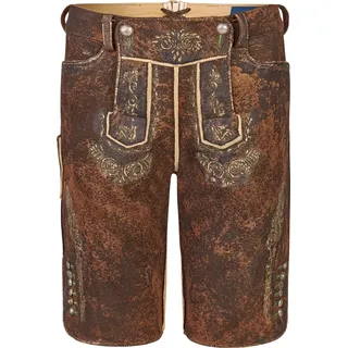 Almbock Lederhose Damen Fanny sämisch Wildbock antik-used 40 - Braun