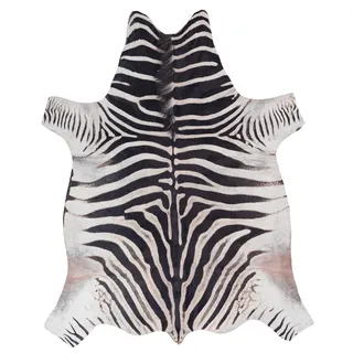 Teppich KAYOOM "Sanarai 202", weiß, B:155cm H:5mm L:190cm, Polyester, Teppiche, Teppich, Flachgewebe, Modernes Muster, Deko, Wohnzimmer, Zebra