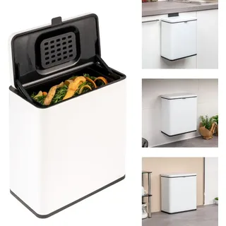 ELUNO Biomülleimer 6 l Weiß