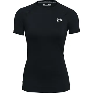 Under Armour HeatGear Kompressionsshirt Damen 001 black/white L