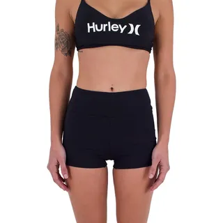 Hurley Damen Max Solid Swim Short Bikinihöschen, Black, S