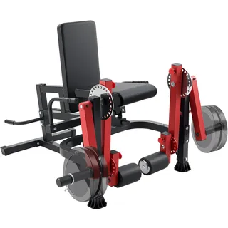 VEVOR Beinstrecker und Curl-Maschine, sitzende Bein-Drehstrecker für die Oberschenkel, verstellbares Gerät für Spezialübungen des Unterkörpers, Heim-Fitnessstudio Trainingsbank (317 kg belastbar)