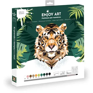 ENJOY ART Malen nach Zahlen, Tiger, 30 x 30 cm