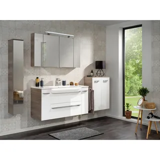 Fackelmann Spiegelschrank Luxor Steinesche 80 cm mit Softclose Türen