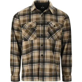 Whistler Astrali M Checked Fleece Shirt teak (5370) XL