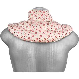 Nackenhörnchen mit Stehkragen Landhaus-Liebe - Kirschkernkissen - Nackenkissen Wärmekissen - Ein sehr wohliger Nackenwärmer