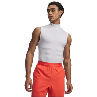 Under Armour HG Elite Sleeveless Mock Tanktop Weiß XXL