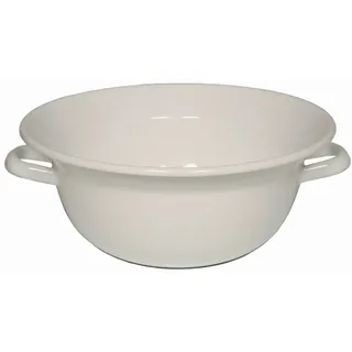 Riess, 0296-033, Weitling Ø 28cm, WEISS, Emaille, Vol. (rec.): 3,0 Liter, Made in Österreich, LBH: 32,1x29,4x12,1cm, 0,899kg, Induktionskocher kompatibel, Gasherd geeignet, Elektroherd geeignet