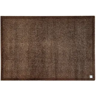 Barbara Becker Fußmatte Gentle, Schmutzfangmatte waschbar, für Eingangsbereich und Wohnungstür, Fußabstreifer Innen, Türmatte, Braun 50 x 70 cm