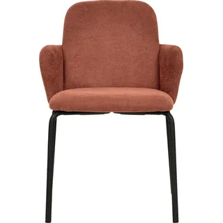 Essentials Paddy Stapelstuhl mit Bezug – Braun-Rot