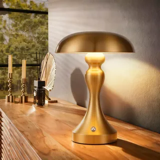 ZMH Tischlampe Kabellos Nachttischlampe LED Akku Tischleuchte Touch Dimmbar Retro Vintage Gold Bronze Lampe mit USB Aufladbar Batterie Tischlampen für Fensterbank Wohnzimmer Schlafzimmer - Silber