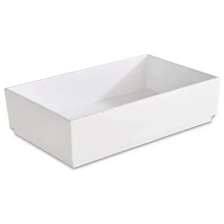 APS 15475 Schale/Bento Box ASIA PLUS, 15,5 x 7,5 cm, Höhe 3 cm, Melamin, weiß