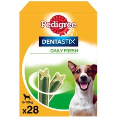 Pedigree Dentastix Fresh 112 Snack für die Mundhygiene (Kleiner Hund 5-10 kg) 440 g 28 Stück - 4 Packungen mit 28 Stück (insgesamt 112 Stück)