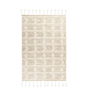 me gusta Bohist 425 Wollteppich 80 x 150 cm Beige / Khaki