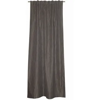 Schöner Wohnen Fertigvorhang , Grau , Textil , Uni , 130x250 cm , für Stange und Schiene geeignet , Heimtextilien, Vorhänge, Fertigvorhänge