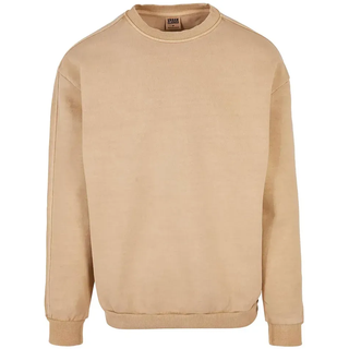 Urban Classics Heavy Terry Garment Dye Sweatshirt - Union Beige - S