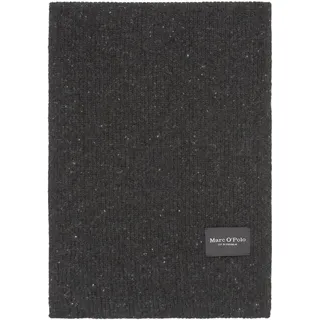 Marc O'Polo Herren Strickschal aus Woll-Mix Winter, Grau (Dark Grey Melange), One Size