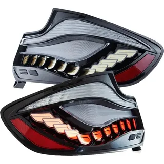 Rücklichter, kompatibel mit BMW 2er Reihe (F22 F23) M2 (F87) 2014-2021, OLED-Blinker, wasserdichtes Design, Geräuchert