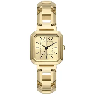 Armani Exchange Leila Damenuhr mit goldfarbenem Edelstahlarmband - Gold