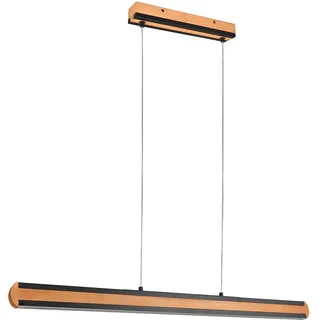 Trio Deacon 1-flg. 42 Watt 60 cm Holz schwarz matt