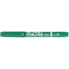Hi-Text 750 Fineliner 12 Stück grün 1 mm