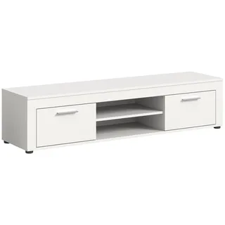 xonox.home Lowboard TV-Board Wohnzimmerboard Medienmöbel TV-Bank TV-Schrank in weiß ¦ Maße cm