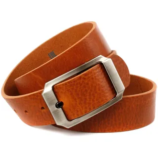 Ledergürtel ANTHONI CROWN, Herren, Gr. 11,5, braun (cognac), Leder, unifarben, Gürtel Ledergürtel, Herrengürtel in cognac