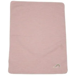 Babydecke Regenbogen inkl. Stick Altrosa