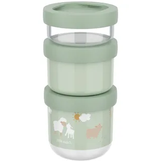 Mepal Snackbox stapelbar grün 100 + 175 + 275 ml 3-teilig