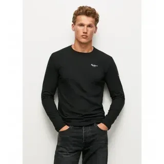 Pepe Jeans für Herren. PM508211 T-shirt B Sico Original 2 Lang N schwarz (XXL), Lässig, Baumwolle, Kurzarm, Nachhaltig