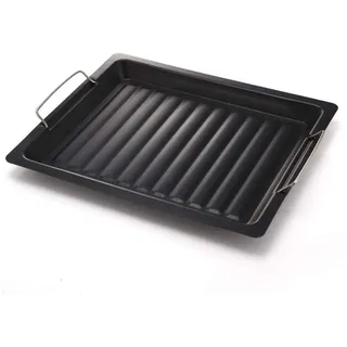 Bapao Grillschale Emaille Edelstahl Grillzubehör, Schale für Camping und Familien einfache Reinigung