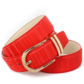 Anthoni Crown Damengürtel Leder rot 95