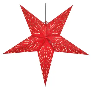 Faltbarer Advents Papierstern, 60 cm, hochwertig, Demian rot