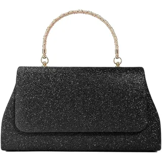 RPAEOY Clutch Damen Abendtasche Glitzer Handtasche Klein Elegant Clutches Tasche Hochzeit Braut Goldene Kette Abendhandtasche für Frauen