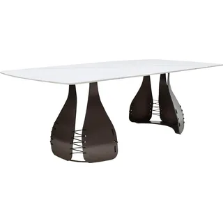 LEONIQUE Indiana Konsolentisch 130 x 70 x 42 cm grau