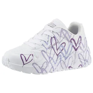 SKECHERS Uno Lite Kinder White/Lila 30