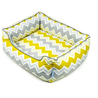 LUBEN Sofa Spring Chevron M Senf, Schwarz