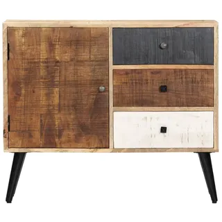 vidaXL Sideboard 88×30×73 cm Mango-Massivholz - Braun
