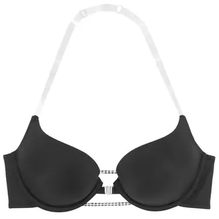 LASCANA Push-up-BH Damen schwarz Gr.80AA