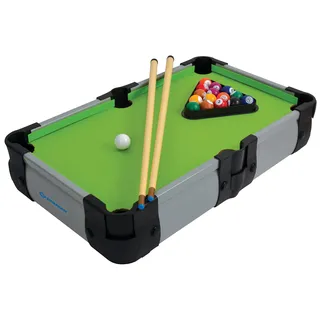 Donic Schildkröt Schildkröt® Mini Billiard Tisch, Kleiner Billardtisch mit 2 Queues, 16 Billardkugeln, Triangel zur Anordnung, Perfekter Spielspaß für Jede Gelegenheit, für Kinder ab 5 Jahren, 970311