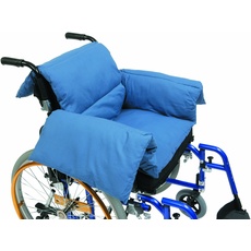 Drive Medical Rollstuhlpolster in T-Form, Blau - RT-CU009