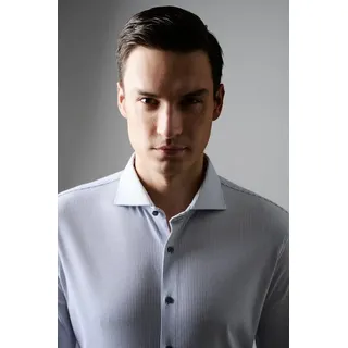 Desoto Langarmhemd »Jerseyhemd Essential Hai langarm« Flexibler Stretch, blau