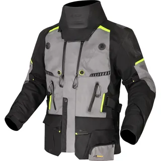 LS2 Apollo Jacke Schwarz/Grau/Neongelb 3XL