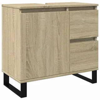 vidaXL Badschrank Sonoma-Eiche 65x33x60 cm Holzwerkstoff - Braun