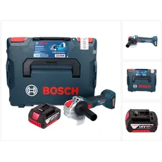 Bosch Professional, Winkelschleifer, Bosch GWX 18V-7 Professional Akku Winkelschleifer 18 V 125 mm Brushless X-LOCK + 1x Akku 5,0 Ah + L- (125 mm)