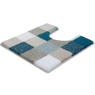 KLEINE WOLKE WC-Vorleger Blau 55 x 55 cm mit Ausschnitt